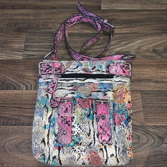 Colorful snakeprint fashion crossbody  - Picture 1 of 6